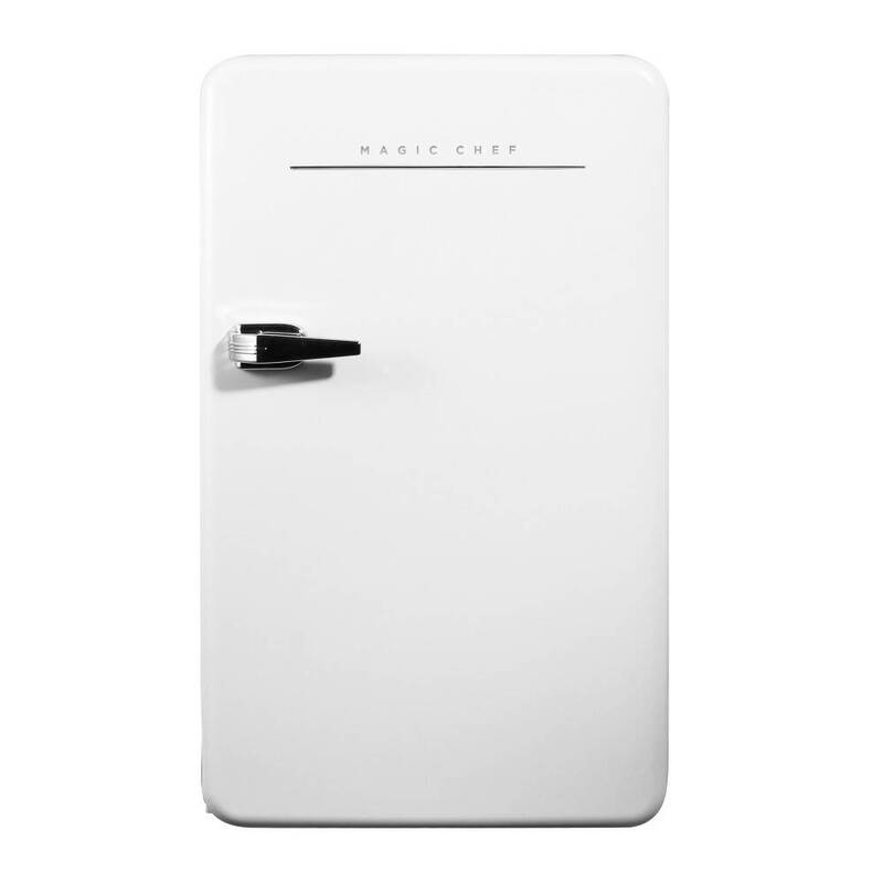 Magic Chef 3.2 cu. ft. Retro Mini Refrigerator, White  • MCR32CHW