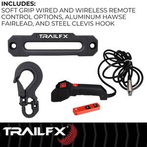 TrailFX Reflex 2.0 Synthetic Rope Winch 12000 Lb  • WRS212B