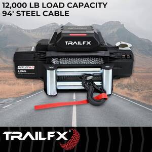 TrailFX Reflex 2.0 Steel Cable Winch 12000 Lb  • WR212B