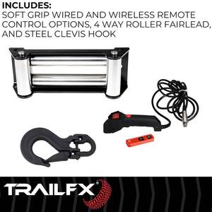 TrailFX Reflex 2.0 Steel Cable Winch 12000 Lb  • WR212B