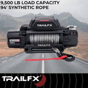 TrailFX Reflex 2.0 Synthetic Rope Winch 9500 Lb  • WRS295B