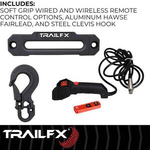 TrailFX Reflex 2.0 Synthetic Rope Winch 9500 Lb  • WRS295B