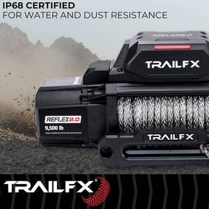 TrailFX Reflex 2.0 Synthetic Rope Winch 9500 Lb  • WRS295B