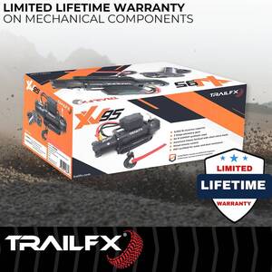 TrailFX X95 Winch with Synthetic Rope, 9.5K, Wired Remote  • WXVS95B