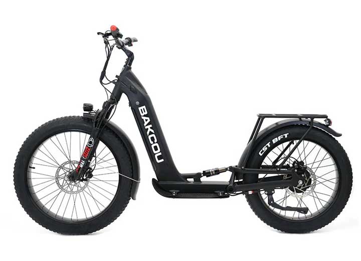 Bakcou Grizzly Electric Scooter, Matte Black  • S-GZY-MB