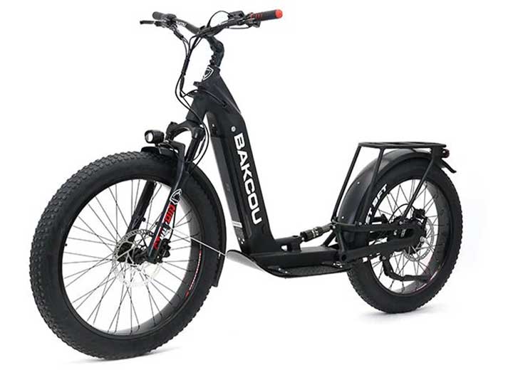 Bakcou Grizzly Electric Scooter, Matte Black  • S-GZY-MB