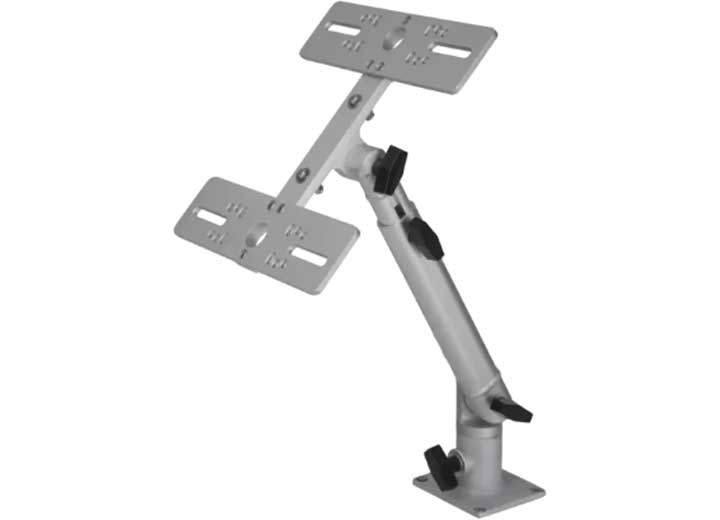 Millennium Marine Double Monitor Mount – Silver  • MM-002-00