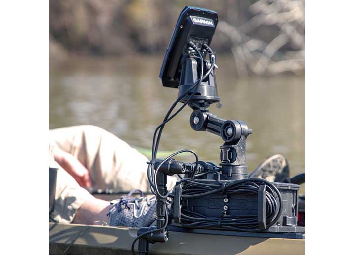 YakAttack Round Base Fish Finder Mount with Track Mounted LockNLoad Mounting System  • FFP-1005