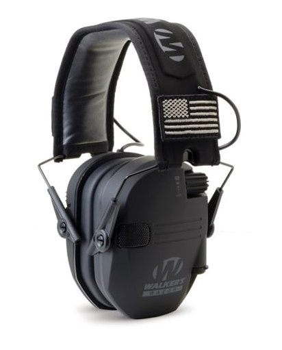 Walker's Razor Patriot Slim Electronic Muffs – Black  • GWP-RSEMPAT