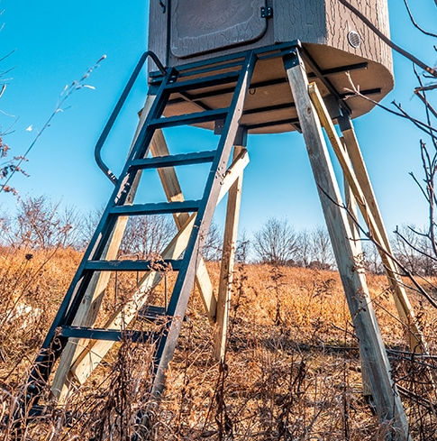 Banks Outdoors 8' Steel Ladder for Hunting Blind with Wooden Leg System  • ST8LAD