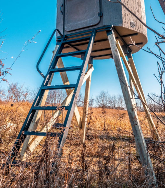 Banks Outdoors 12' Steel Ladder for Hunting Blind with Wooden Leg System  • ST12LAD