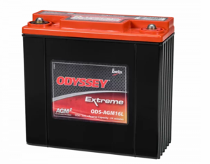 Odyssey Extreme Powersport 12V Battery, 16Ah, 170 CCA  • ODS-AGM16L