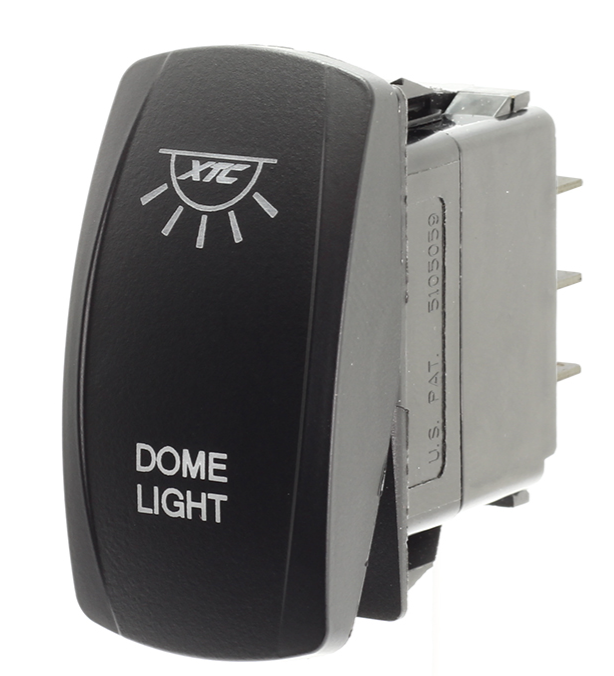 XTC Power Products UTV Dome Lights Rocker Switch, Blue Top/Bottom LED  • SW11-BB103009