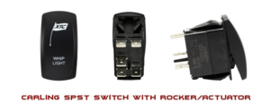 XTC Power Products UTV Whip Light Rocker Switch  • SW11-BB109024