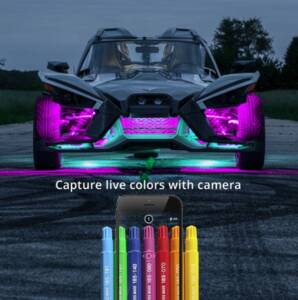 XK Glow LED Underglow Light Kit for Polaris Slingshot, XKChrome Smartphone App Controller  • XK-SLING-STA
