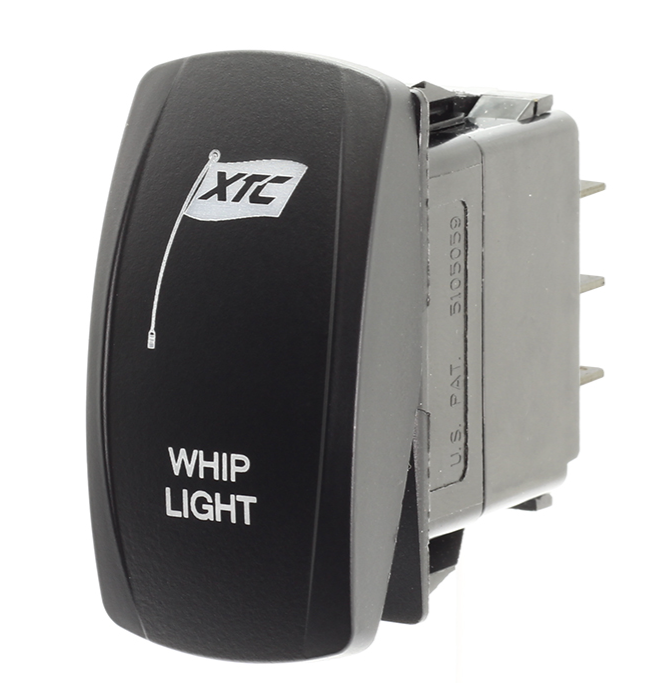 XTC Power Products UTV Whip Light Rocker Switch  • SW11-BB109024