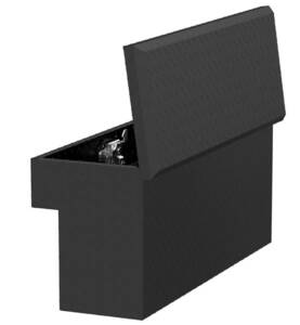 UWS Matte Black Aluminum UTV Side Tool Box - Polaris Ranger • UTV-SM33-MB