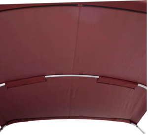 SureShade Power Bimini – Burgundy Canvas / Clear Anodized Frame  • 2020000299