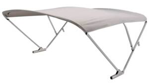 SureShade Power Bimini Top – Gray Canvas / Clear Anodized Frame  • 2020000300
