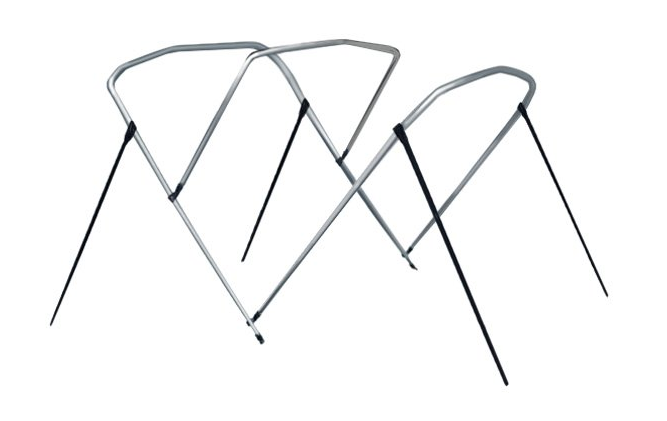 Carver Round Tube 3-Bow Bimini Top Frame, 6' L x 79