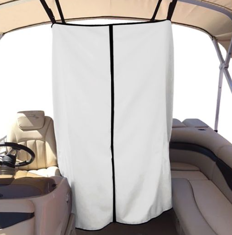 Carver Bimini Top Privacy Curtain Poly-Flex II, White  • 53009S-40