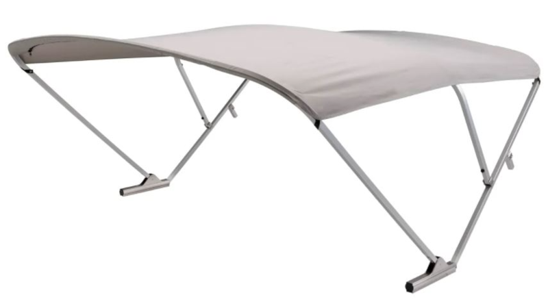 SureShade Power Bimini Top – Gray Canvas / Clear Anodized Frame  • 2020000300