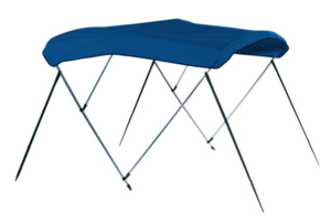 Carver Pacific Blue Sunbrella Acrylic 3-Bow Ready to Assemble Bimini Canvas with Storage Boot, 6' L x 73