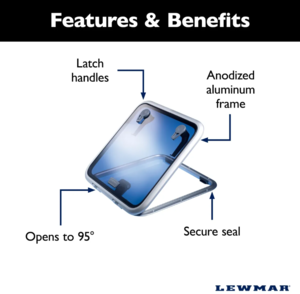 Lewmar Low Profile Replacement Flange Base Hatch- Size 60  • 2020206872