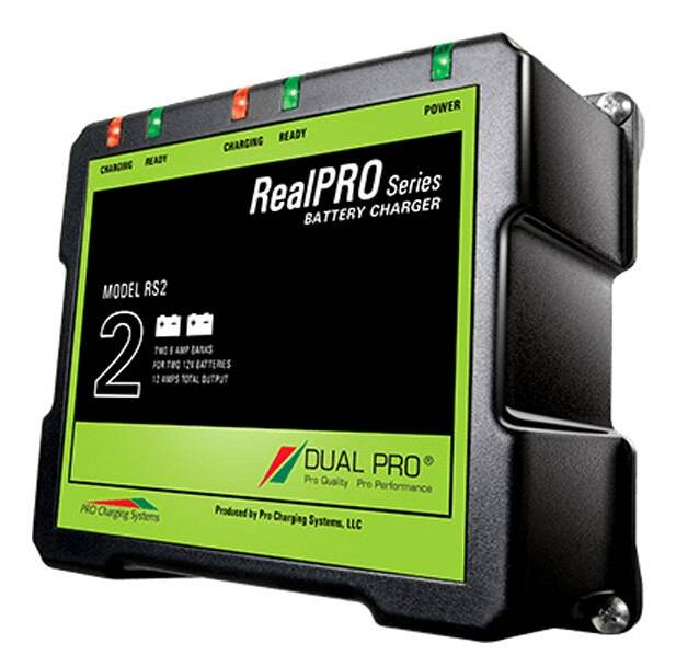 Dual Pro RealPro Series 12A 2-Bank Battery Charger  • RS2