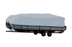 Carver Mist Gray Sun-Dura Boat Cover for 22'6