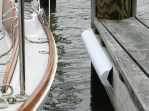 Dock Edge 6' Piling Bumper, 6ft, White  • DE1020F