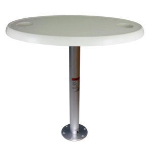 Springfield Marine Stowable Oval Table Kit with Flush Mount Base, 30