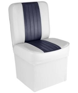 Wise Deluxe Jump Seat  - White / Navy  • 8WD1414P-924