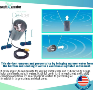 Scott Aerator Slinger De-Icer for Lakes & Ponds, 1 HP, 115 Volt, 25' Cord  • 11001