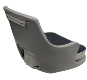 Wise Freshwater Pilot Chair w/ Armrests, Grey/Navy  • 8WD015-3-660