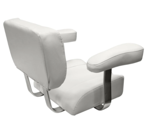 Wise Offshore Helm Chair w/ Padded Arm Rests, Brite White  • 3321-784