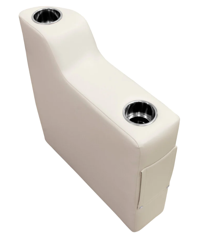 Wise Premier Pontoon Left Radius Arm Rest - Platinum  • 3009-990