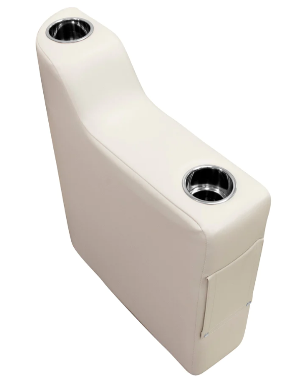 Wise Premier Pontoon Right Radius Arm Rest - Platinum  • 3010-990