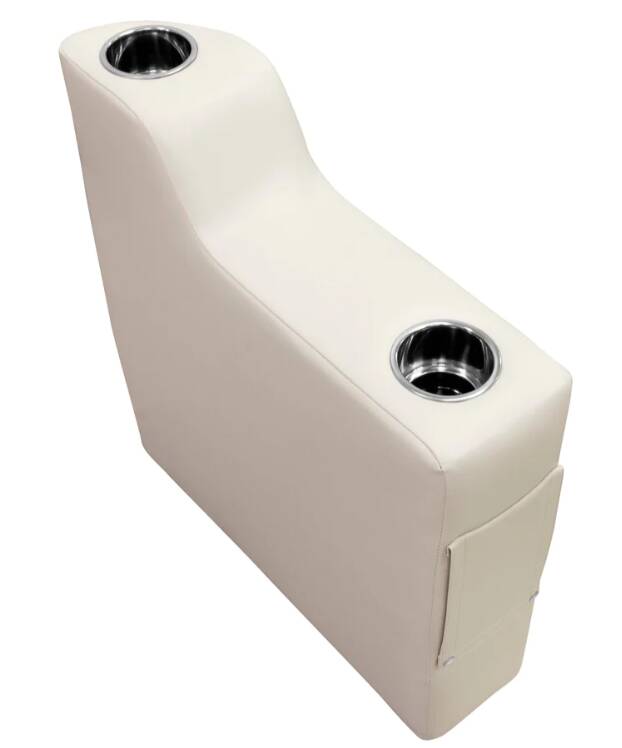 Wise Premier Pontoon Arm Rest, Left Radius, Stone • 3009-804