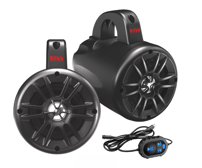 BOSS Waketower Speaker System - Bluetooth, 500 Watts, 4