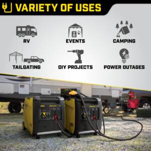 Champion Power Equipment 4500W Electric Start Dual Fuel Inverter  • 200988