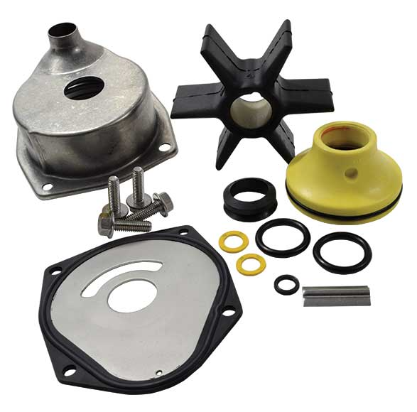 EMP Water Pump Kit with Housing for Mercury Mariner 3-cyl, 30-105 Hp • 4-cyl, 75-120 Hp • V6, 200-250 HP Outboards  • 46-46502