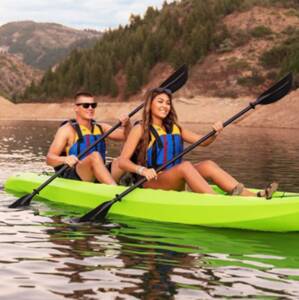 Lifetime Kokanee 106 Sit-On-Top Tandem Kayak - Lime Green  • 90436