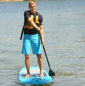 Lifetime Amped 110 Stand Up Paddleboard (SUP) with Paddle - Glacier Blue  • 90579