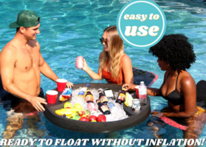 Polar Whale Floating Giant Round Bar Serving Tray Drink Table Pool Foam Beach Float  • HOU1000444