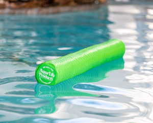 Aqua Lily Pad Pool Noodle 5.5in Diameter X 46in Length - Pattern: Wavy - Lime Green  • POOL NOODLE-LG