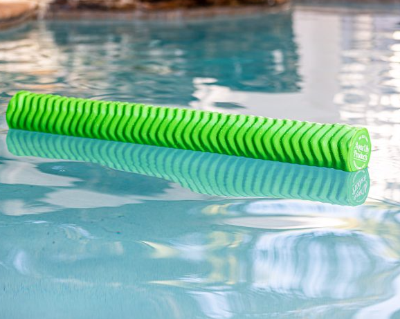 Aqua Lily Pad Pool Noodle 5.5in Diameter X 46in Length - Pattern: Wavy - Lime Green  • POOL NOODLE-LG