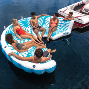 WOW Watersports Resort Island 6-8 Person Water Inflatable Lounge  • 23-WIL-4759