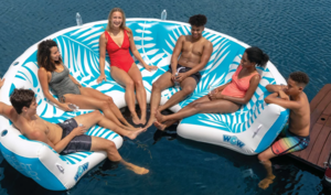 WOW Watersports Resort Island 6-8 Person Water Inflatable Lounge  • 23-WIL-4759