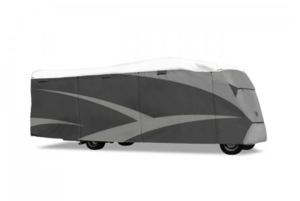 ADCO Designer Series Olefin HD Class C Motorhome Cover 26' - 29', Gray/White  • 36814